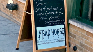 The Evil League of Pizza: Dr. Horrible's Bad Horse has opened a restaurant!